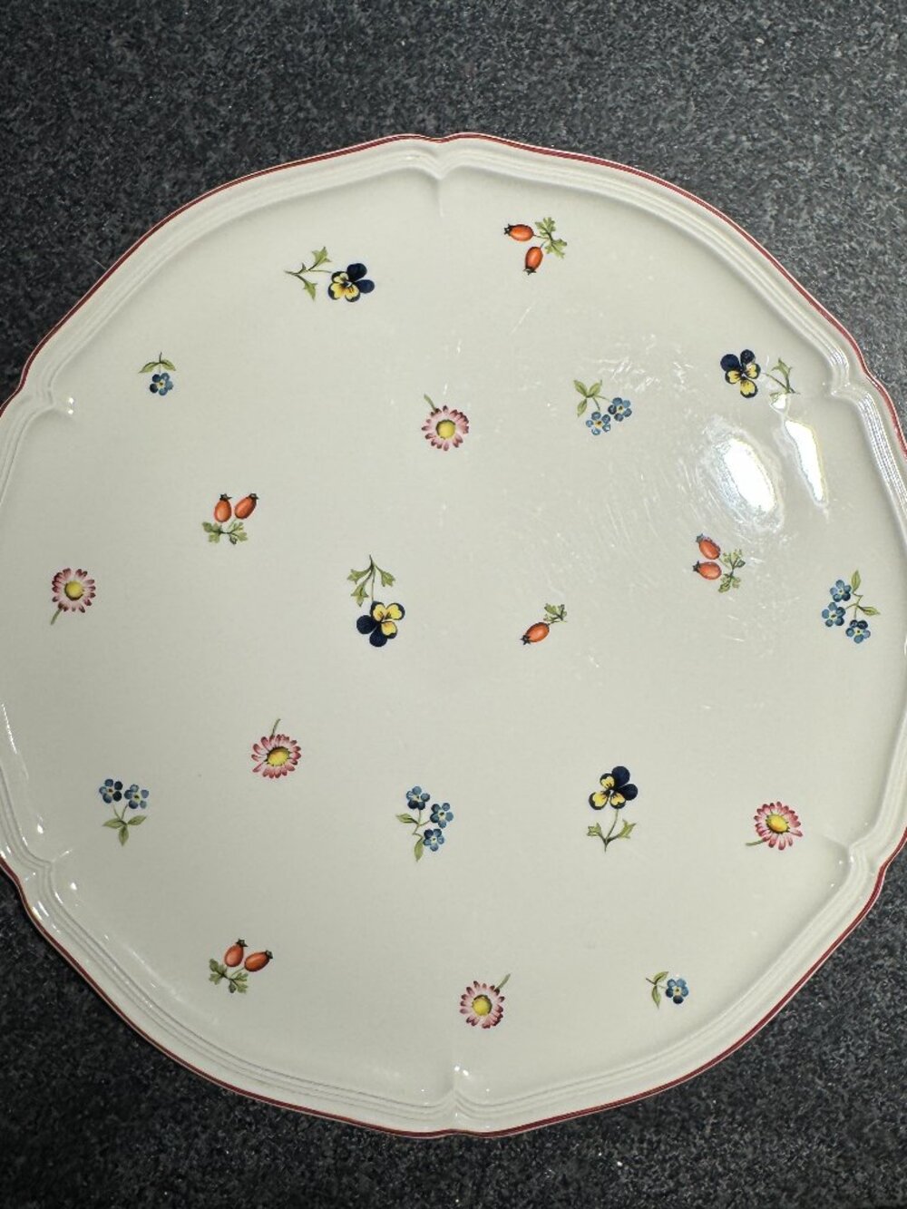 Villeroy & Boch 'Petite Fleur' Cake Plate/Serving Platter, Porcelain, Vintage - Picture 2 of 7